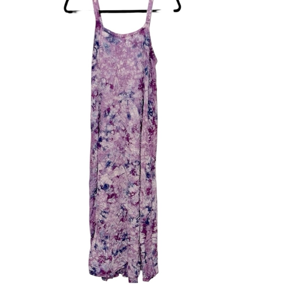 Dharma Trading Company Women’s Small Purple and Blue Tie-Dye Maxi Dress